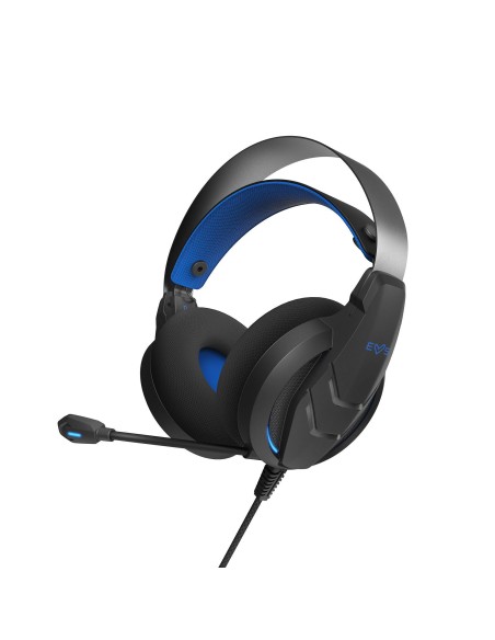 455126 auricular y casco Auriculares Alámbrico Diadema Juego USB Tipo C Negro, Azul