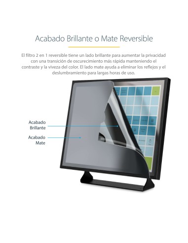 Filtro de Privacidad de 19 Pulgadas 5:4 para Monitor - Pantalla de Privacidad Protector Anti Brillo - Anti Luz Azul con Reducci