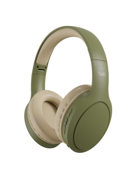 CBTONEGN auricular y casco Auriculares Inalámbrico y alámbrico Diadema USB Tipo C Bluetooth Oliva