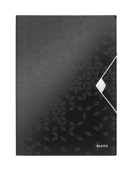 CARPETA SOLAP.LEITZ WOW PP A4 NEGRO - Pack de 10 unidades 45990195