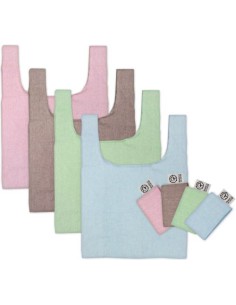 Exp 24 bolsa plegable algodon reciclado 40x63 cm colores surtidos