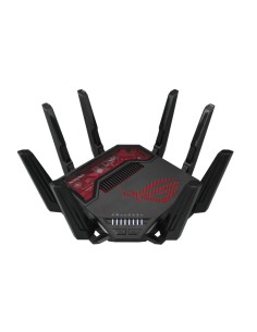 ROG Rapture GT-BE19000 router inalámbrico Multi-Gigabit Ethernet Tribanda (2.4 GHz / 5 GHz / 6 GHz) Negro, Rojo
