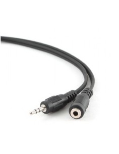 1.5 m, 3.5mm/3.5mm, M/F cable de audio 1,5 m 3,5mm Negro