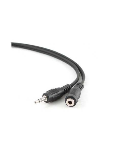1.5 m, 3.5mm/3.5mm, M/F cable de audio 1,5 m 3,5mm Negro