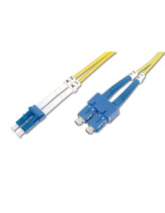 Cable de conexión modo único de fibra óptica, LC/SC