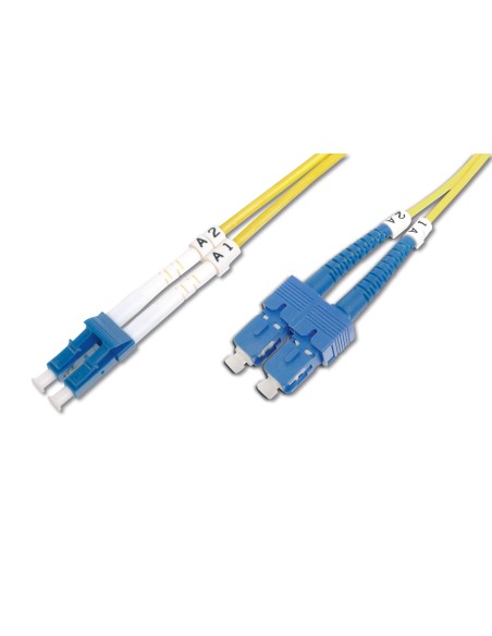 Cable de conexión modo único de fibra óptica, LC/SC