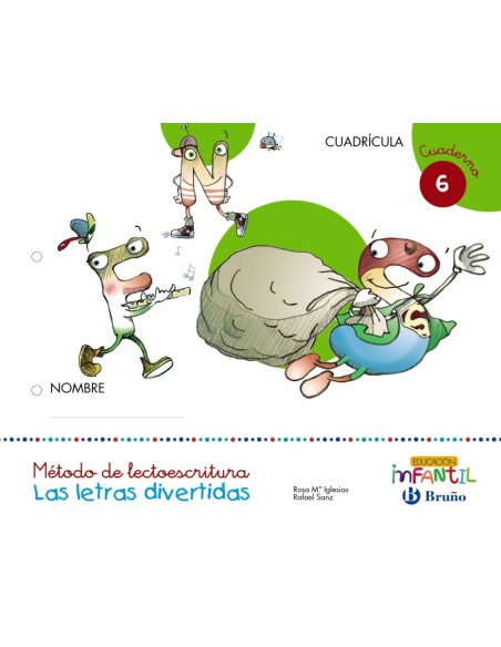 Letras divertidas cuaderno 6 Cuadricula 5 anos
