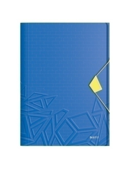 CARPETA SOLAP.LEITZ URBAN CHIC PP A4 AZU - Pack de 10 unidades