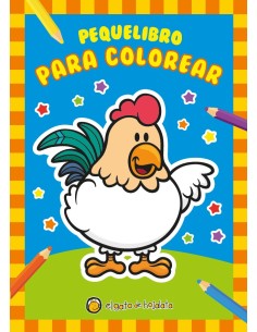 Pequelibro para colorear 1 Gallina