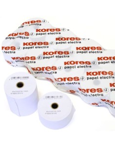 PACK 10 ROLLOS PAPEL ELECTRA 70X65X12MM KORES