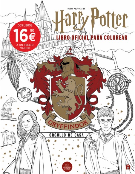 Pack Casas de Hogwarts para colorear