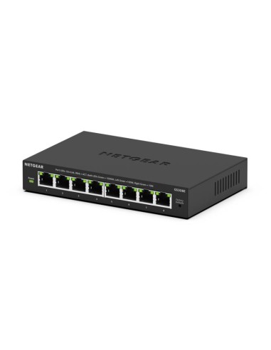 GS308E Gestionado L2/L3 Gigabit Ethernet (10/100/1000) Energía sobre Ethernet (PoE) Negro