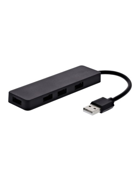 HUBUSBFIRST base para portátil y replicador de puertos Alámbrico USB 2.0 Negro