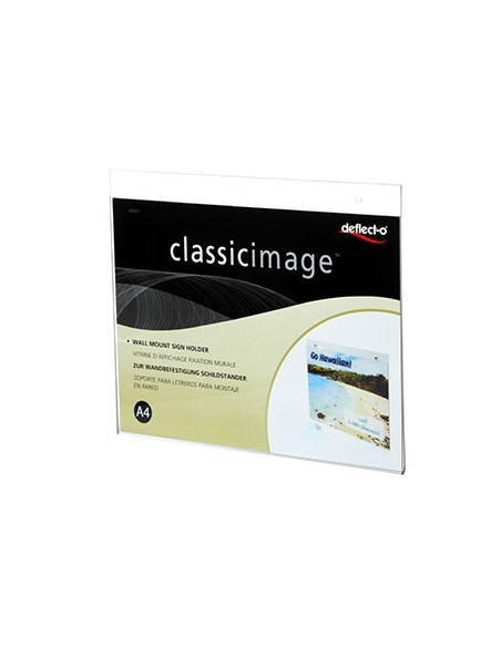 46901 portacartel y stand de información Portacarteles A4 Poliestireno (PS) Transparente