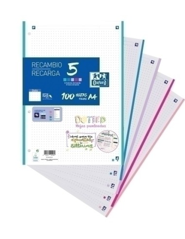 RECAMBIO OXF. A4 100h 4 TAL.DOTS - 1 unidad 400162337