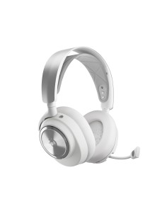 Arctis Nova Pro Wireless Auriculares Inalámbrico y alámbrico Diadema Juego Bluetooth Plata, Blanco