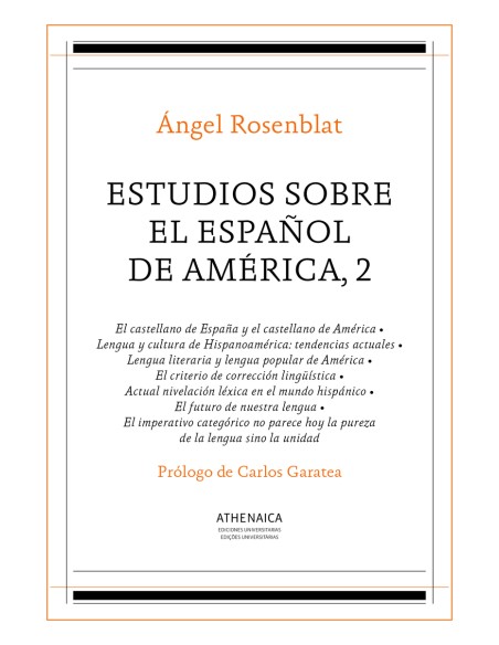 Estudios sobre el espanol de America 2
