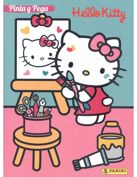 PINTA Y PEGA HELLO KITTY