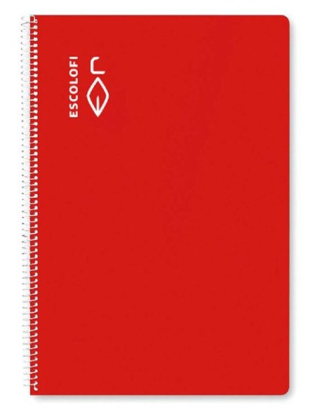 PAQ 5 BLOC A4 40H 70G PAUTA MONTESSORI 35 ROJO