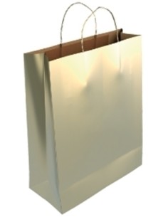BOLSA PAPEL KRAFT LISO 40x46 ORO P/25