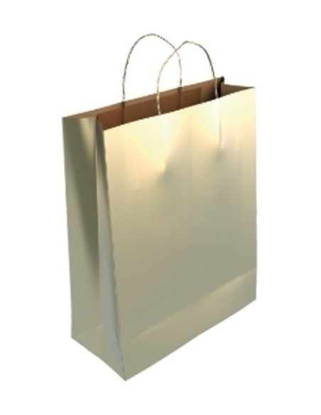 BOLSA PAPEL KRAFT LISO 40x46 ORO P/25