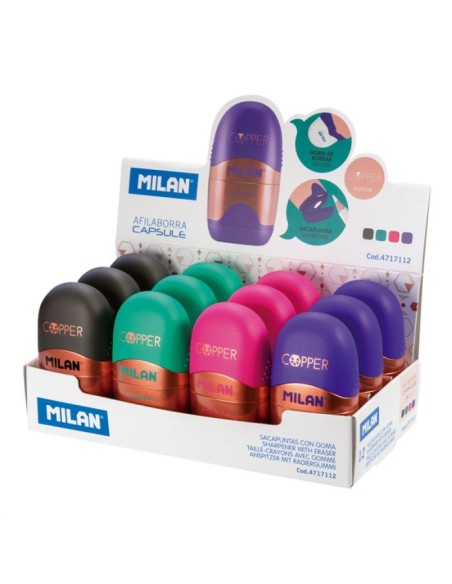 4717112 sacapuntas Sacapuntas manual Negro, Verde, Lila, Rosa