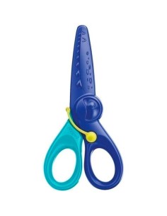 MAPED TIJERAS INFANTILES KIDIPULSE 12CM C/RESORTE DE APERTURA Y PROTECCIÓN +2 AÑOS AZUL BICOLOR