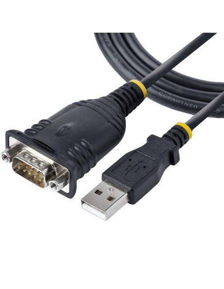 Cable de 1m USB a Serie, Conversor DB9 Macho RS232 a USB, Prolific, Adaptador USB a Serial para PLC/Impresora/Escáner, Adaptado