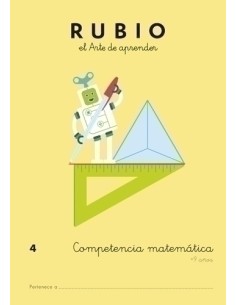 CUADERNO RUBIO A4 COMP.MATEMATICAS 4 - Pack de 5 unidades