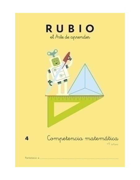 CUADERNO RUBIO A4 COMP.MATEMATICAS 4 - Pack de 5 unidades