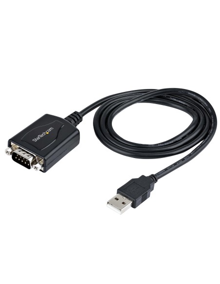 Cable de 91cm USB a Serie con Retención de Puerto COM, Conversor DB9 RS232 Macho a USB, Adaptador USB a Serie para PLC/Impresor