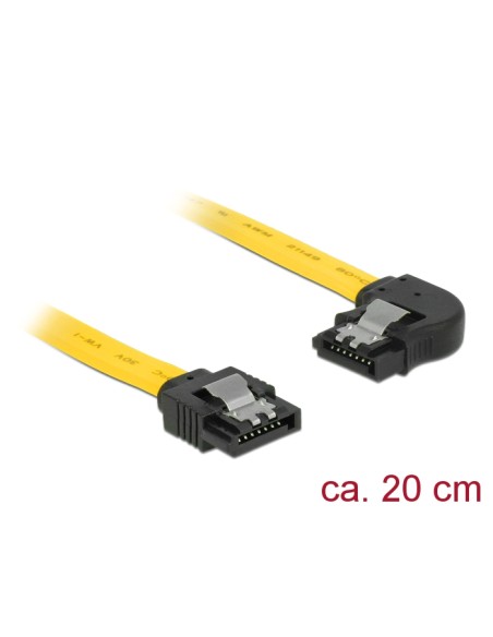83958 cable de SATA 0,2 m SATA 7-pin Negro, Amarillo