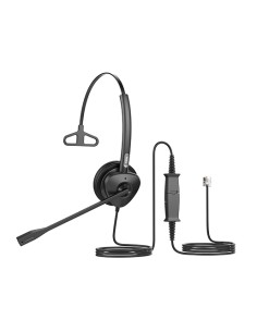 HT301 auricular y casco Auriculares Alámbrico Diadema Oficina/Centro de llamadas USB tipo A Negro