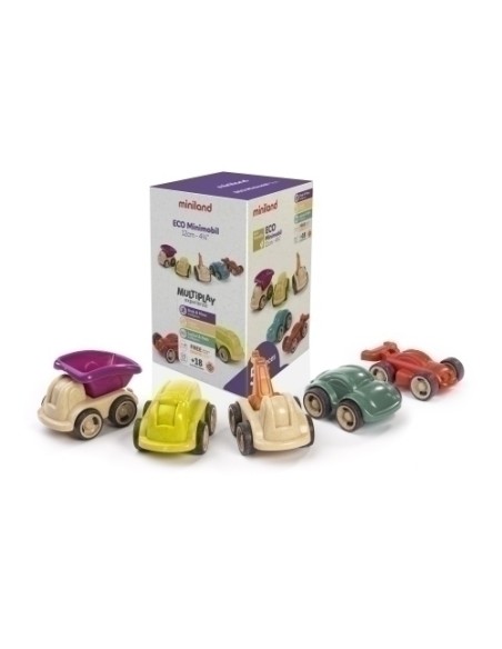 JUEGO MINILAND MINIMOBIL 12 CM 5 PZ