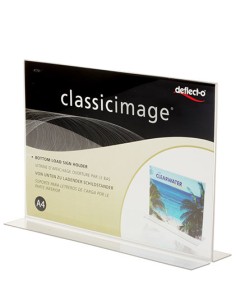 47701 portacartel y stand de información Portacarteles A4 Poliestireno (PS) Transparente