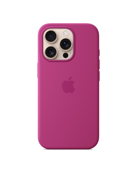 Funda de silicona con MagSafe para el iPhone 16 Pro - Fucsia