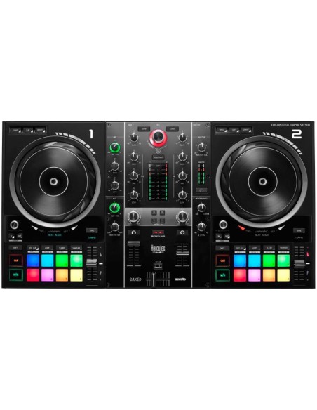 Inpulse 500 DVS (Sistema de vinilo digital) para scratch digital Negro