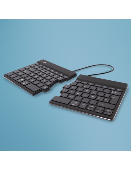 Teclado ergonómico R-Go Split Break con software de pausa, teclado dividido ergonómico, QWERTY (ES), bluetooth, negro Teclado ergonómico R-Go Split Break con software de pausa, teclado dividido ergonómico, QWERTY (ES), bluetooth, negro