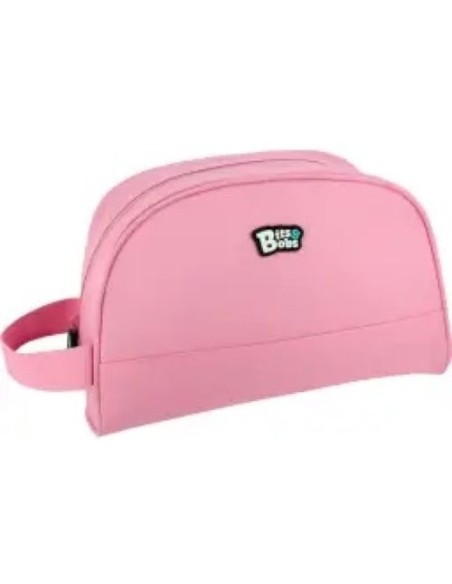 PORTATODO REDONDO BITS ampBOBS COLOR ROSA 26X15X12 CM