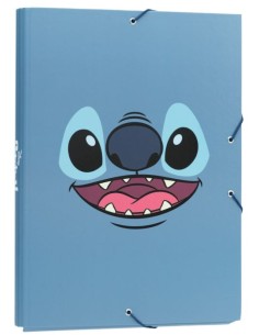 CARPETA A4 GOMAS Y SOLAPAS DISNEY STITCH TROPICAL