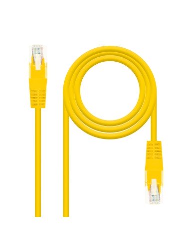 Cable Red Latiguillo RJ45 CAT.6 UTP AWG24, Amarillo, 30 cm