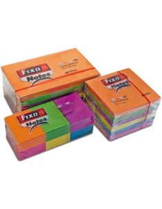 PACK 6 BLOC NOTAS ADHESIVAS 76X76MM FIXO NEON