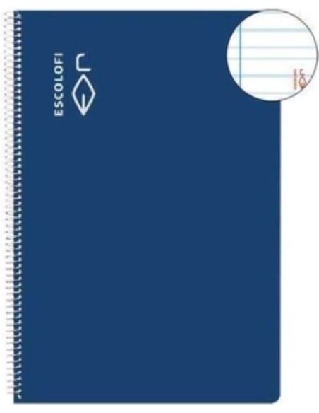 PAQ 5 BLOC CUARTO 50H 70G PAUTA MONTESSORI 35 AZUL