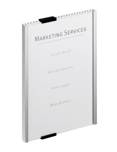 Info Sign Acrílico, Aluminio Plata