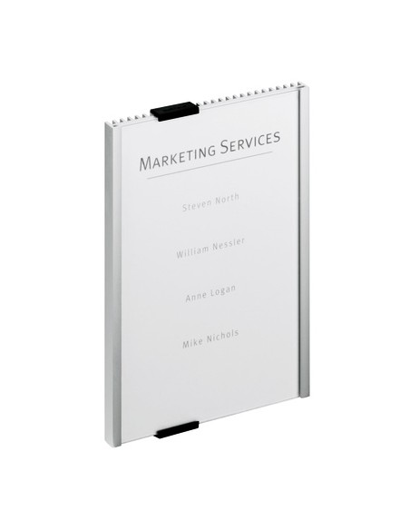 Info Sign Acrílico, Aluminio Plata