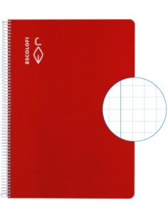 PAQ 5 BLOC FOLIO 50H 70G CUA 8X8 ROJO