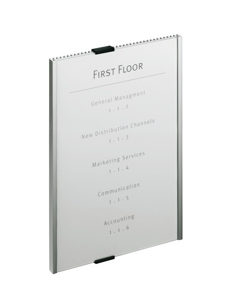 Info Sign Acrílico, Aluminio Plata