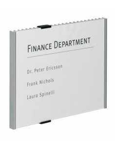 Info Sign Acrílico, Aluminio Plata