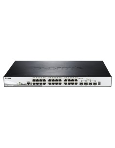 DGS-1510-28XMP Gestionado L2/L3 Gigabit Ethernet (10/100/1000) Energía sobre Ethernet (PoE) Negro, Gris