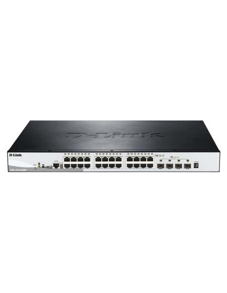 DGS-1510-28XMP Gestionado L2/L3 Gigabit Ethernet (10/100/1000) Energía sobre Ethernet (PoE) Negro, Gris